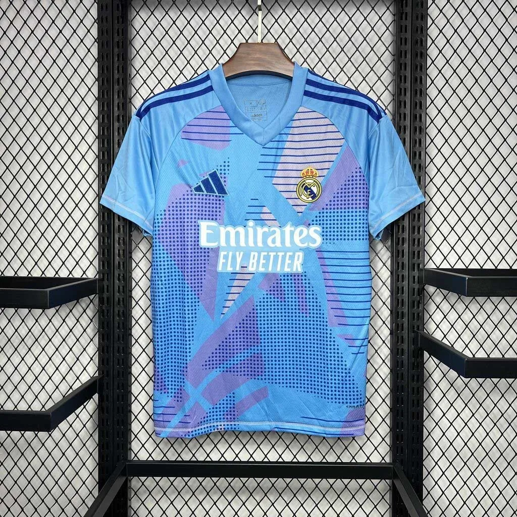24-25 Real Madrid Blue Goalkeeper Kit Sport AAAAJersey Yupoo 6