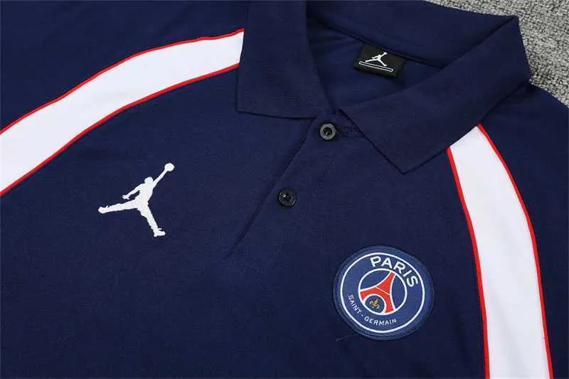 Polo Jordan PSG sapphire blue and white 9