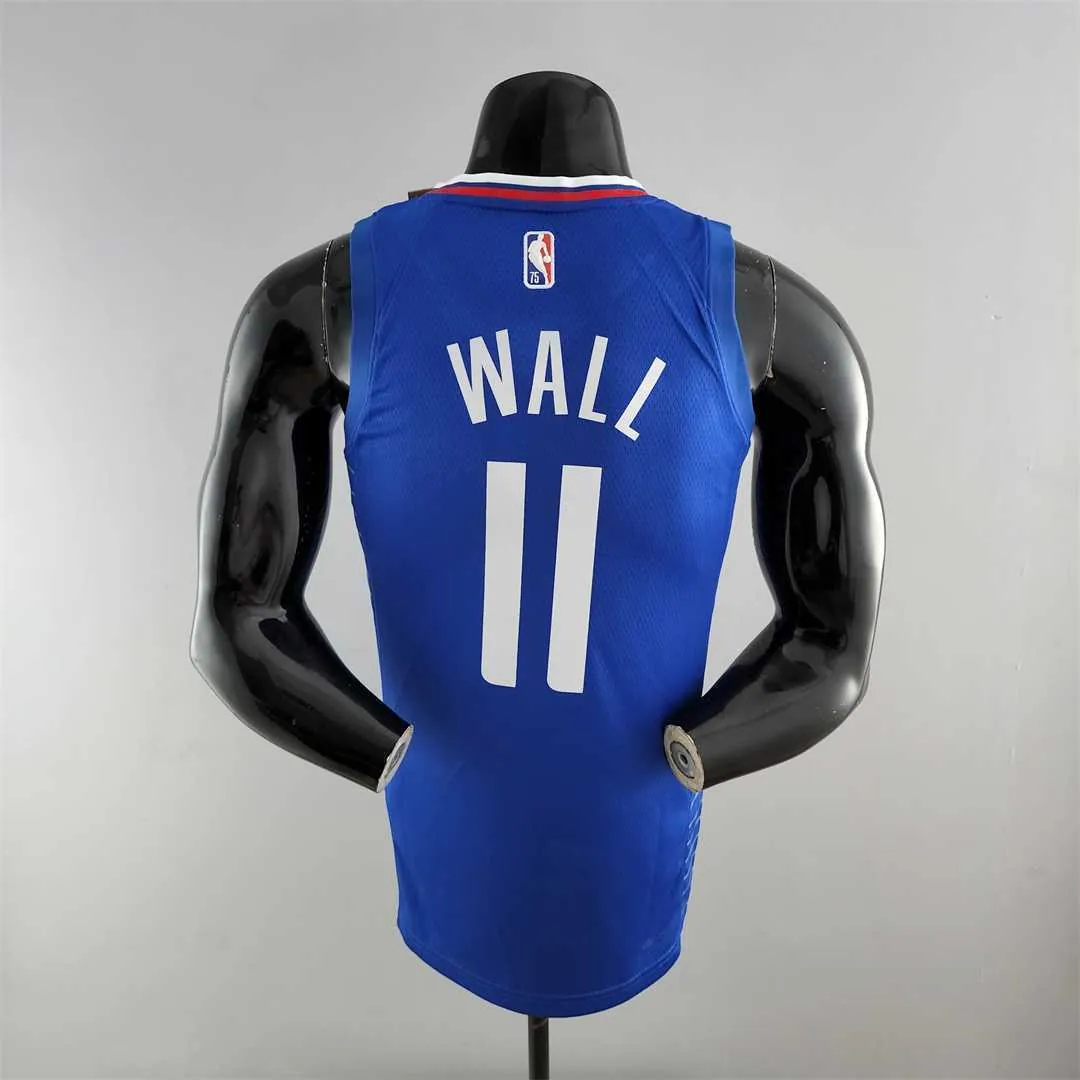 75th Anniversary WALL#11 Los Angeles Clippers NBA Jersey Blue 9