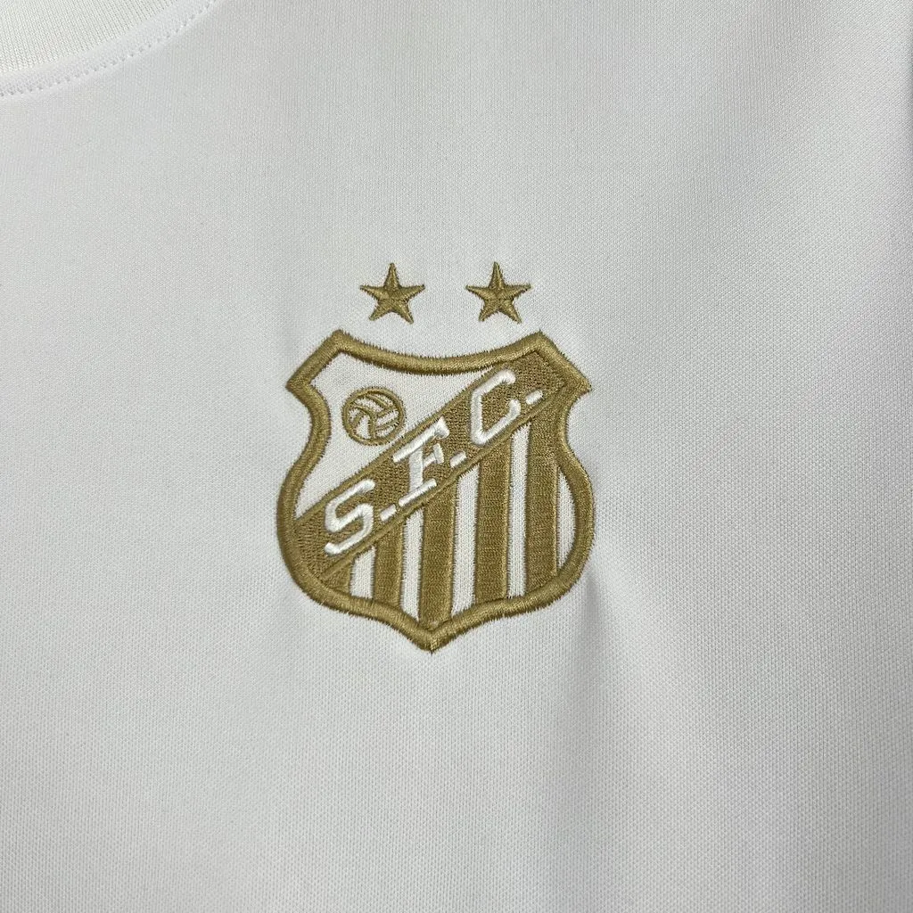 25-26 Santos White Special Edition T-Shirts AAAAJersey Dropship Yupoo 4