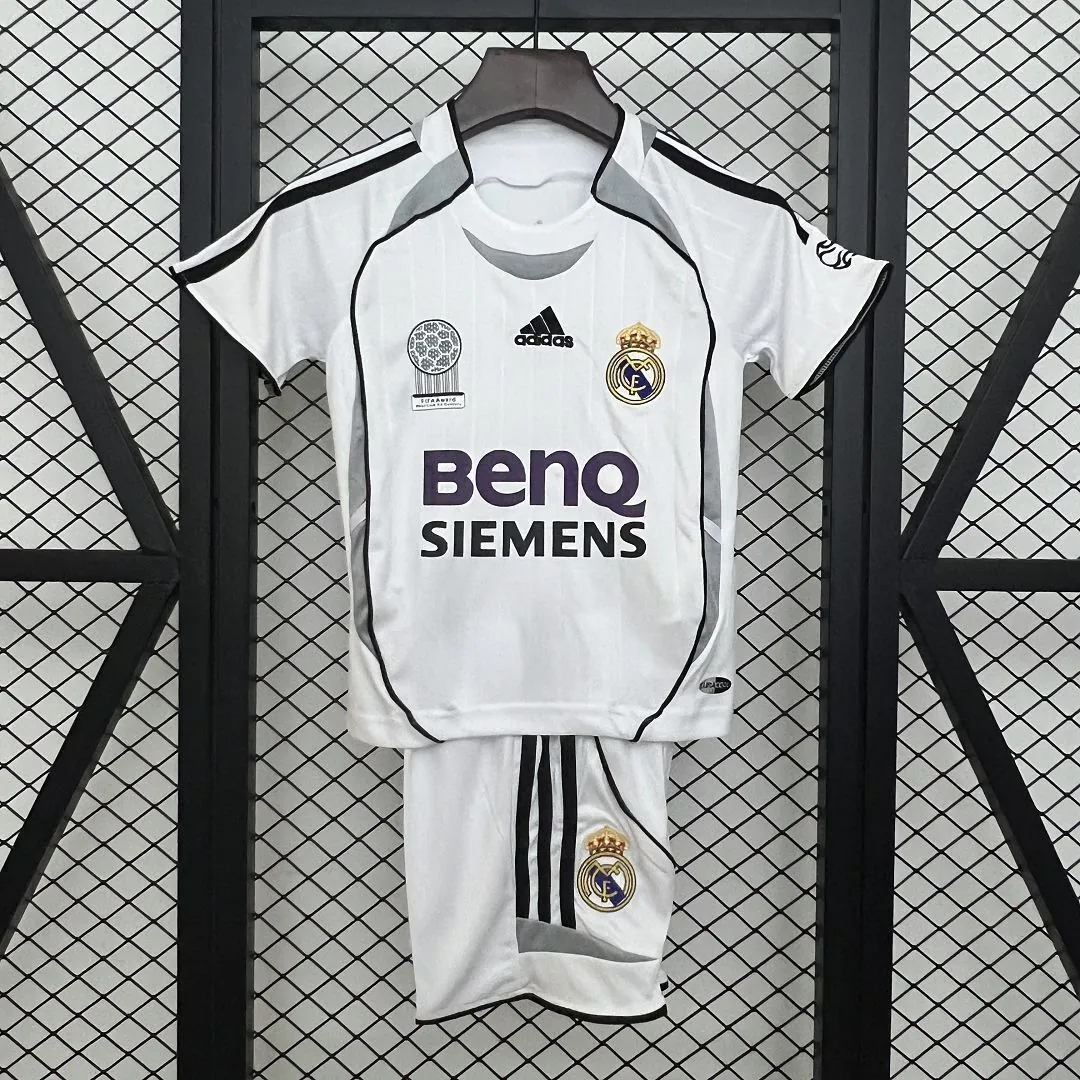 06-07 Real Madrid Home Retro Kid Kits Youth Apparels Sport AAAAJersey Yupoo 11
