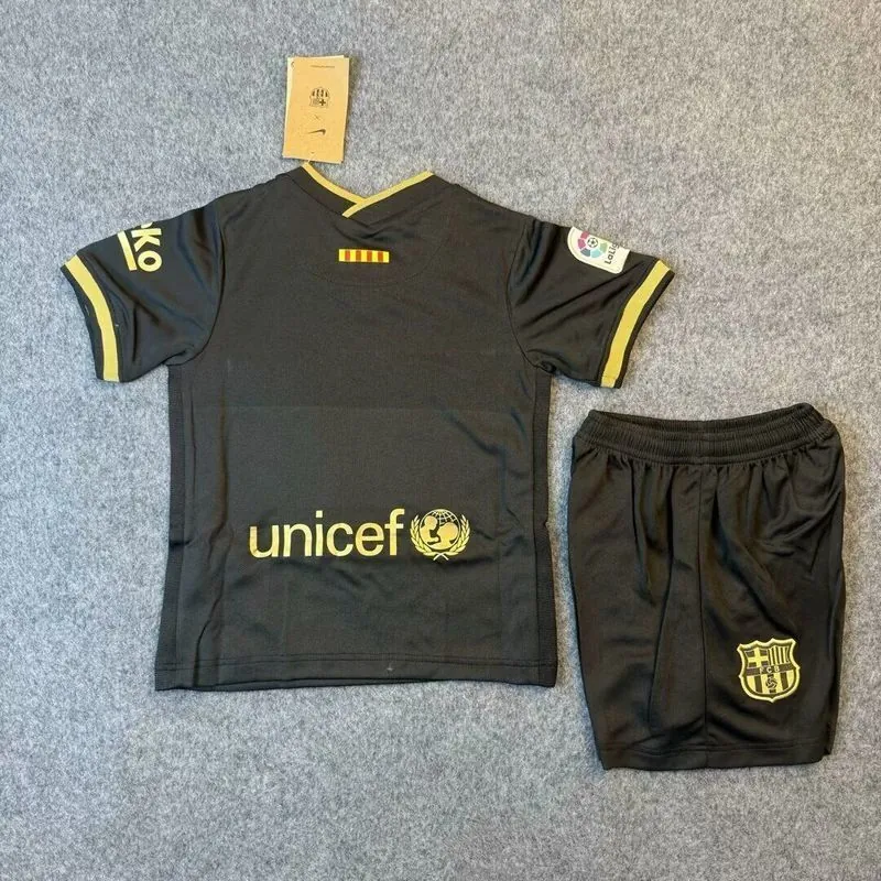 20-21 Barcelona Away Retro Kid Kits Youth Apparels Soccer AAAAJersey Yupoo 1