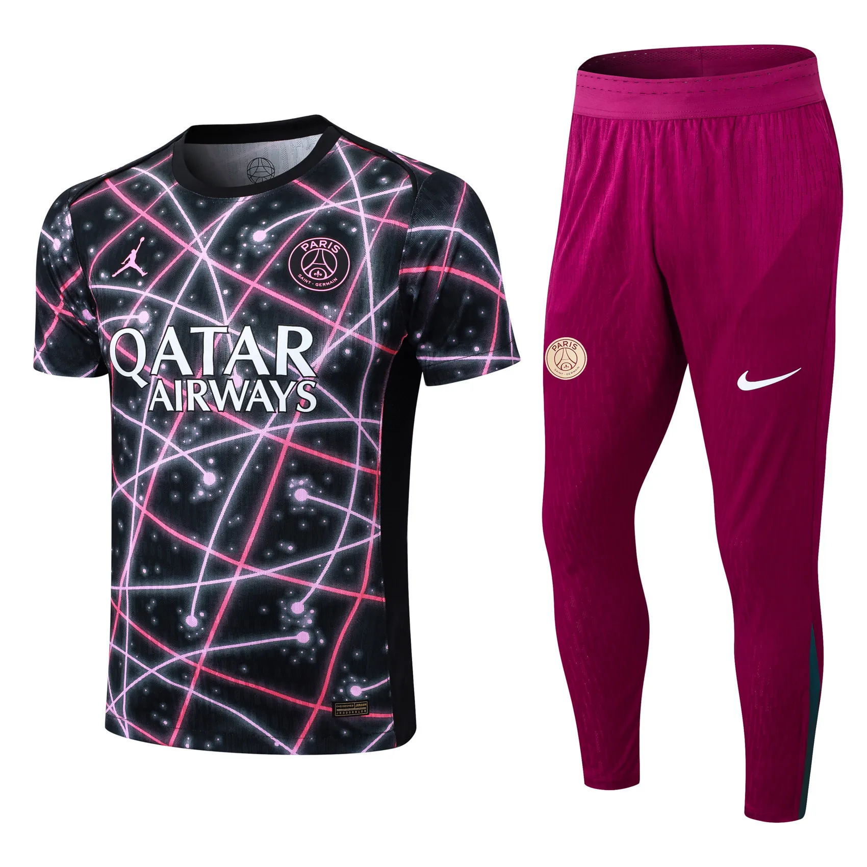 25-26 PSG Player Version Pre-Match Training Kits Football Tracksuits 4