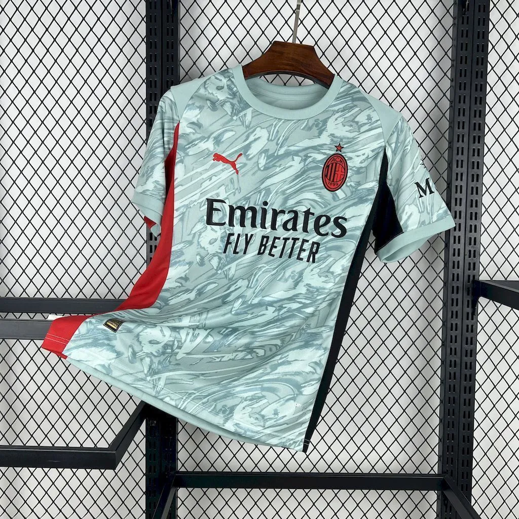 25-26 AC Milan Grenn Goalkeeper Kit Football T-Shirt AAAAJersey Supply Yupoo 6