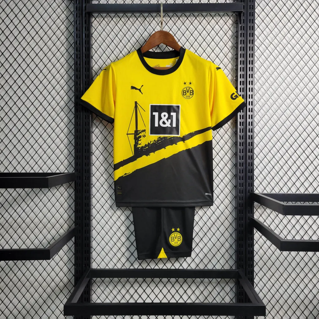 23-24 Dortmund home kids kit Best Soccer Jersey 7