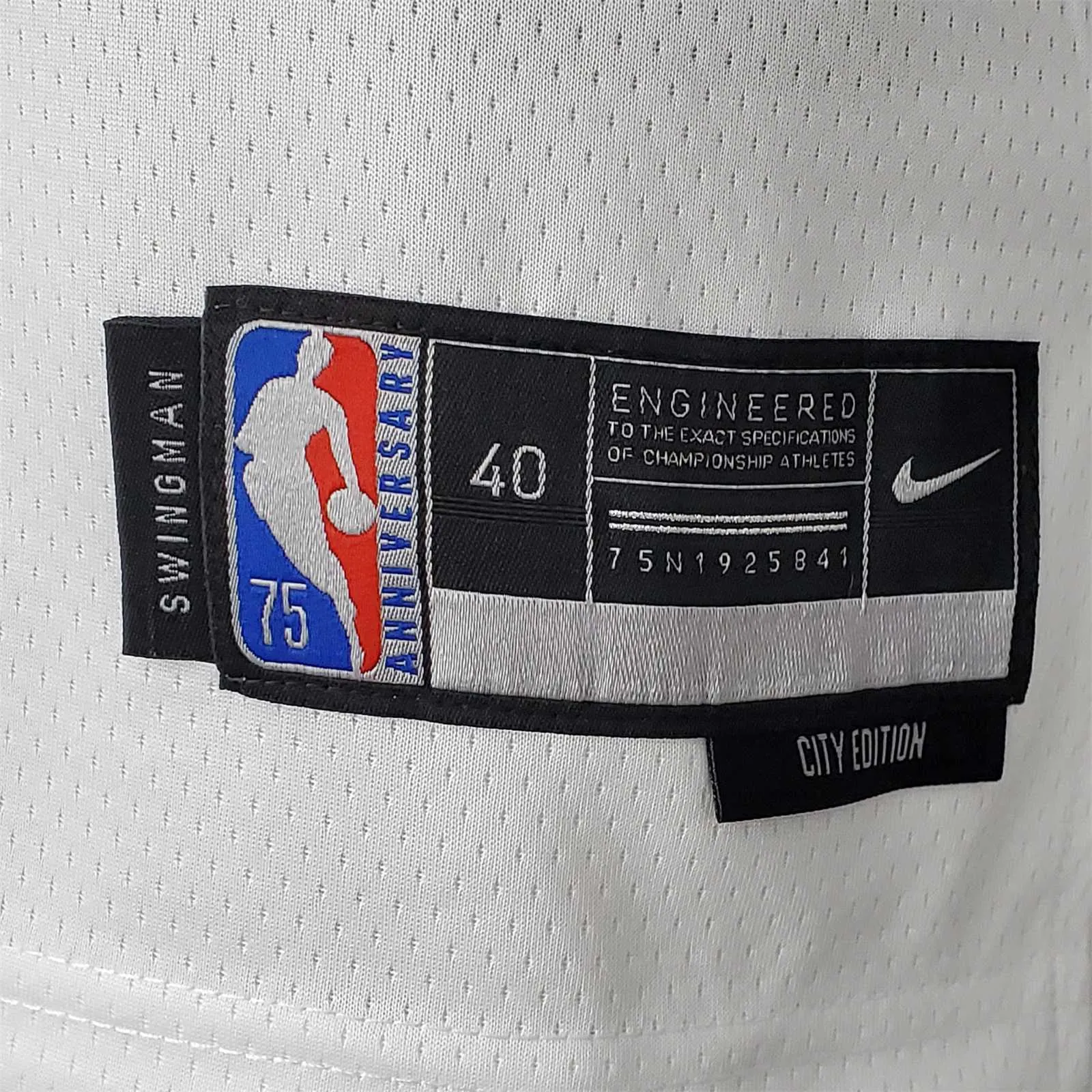 75th Anniversary 2202 Season Oklahoma City Thunder PAUL#3 City Edition White NBA Jersey 4