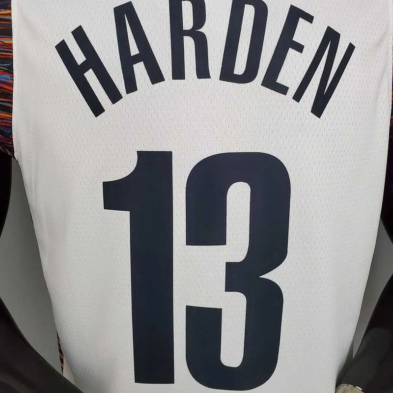 Harden #13 Brooklyn Nets City version white 7