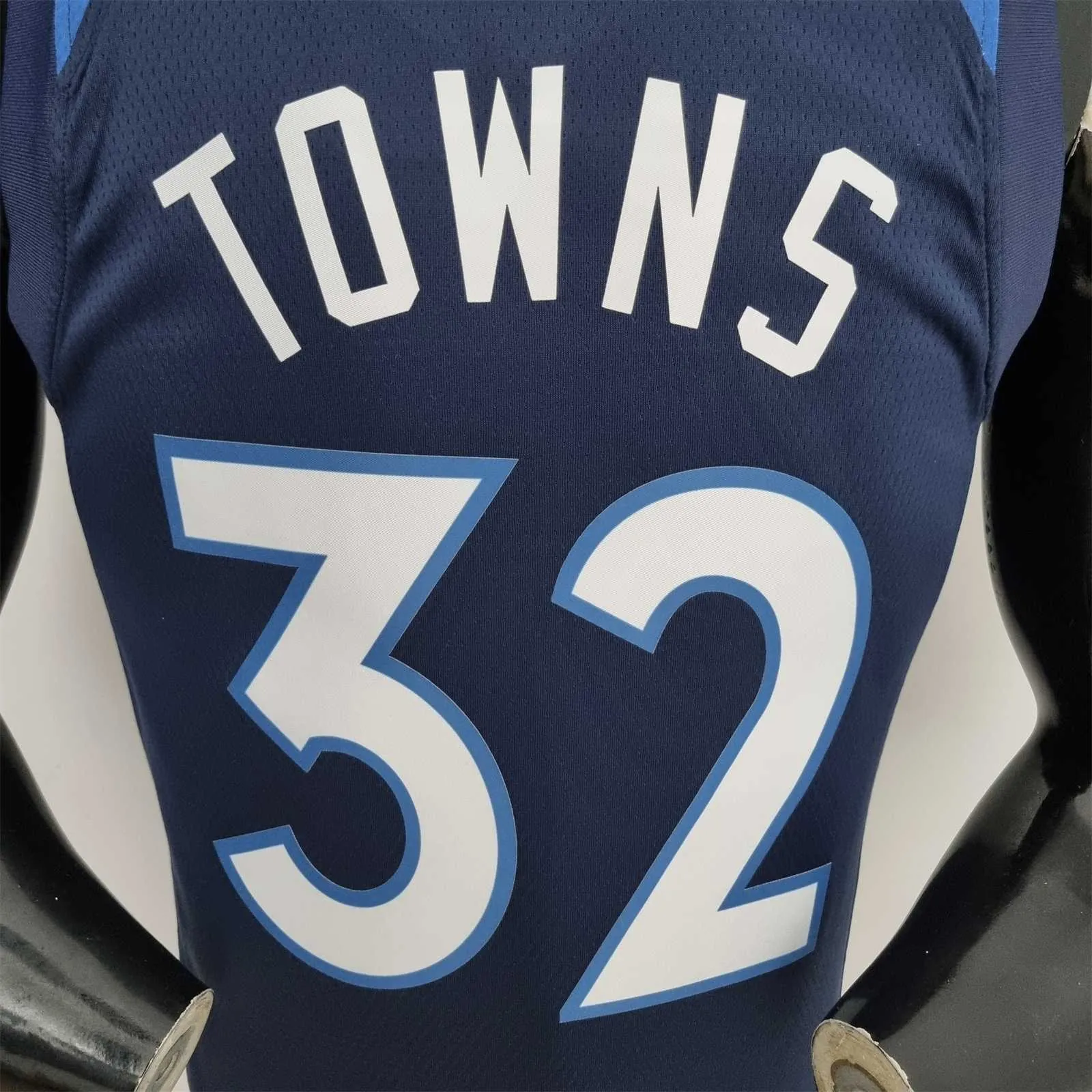 75th Anniversary Minnesota Timberwolves TOWNS#32 Royal Blue NBA Jersey 4