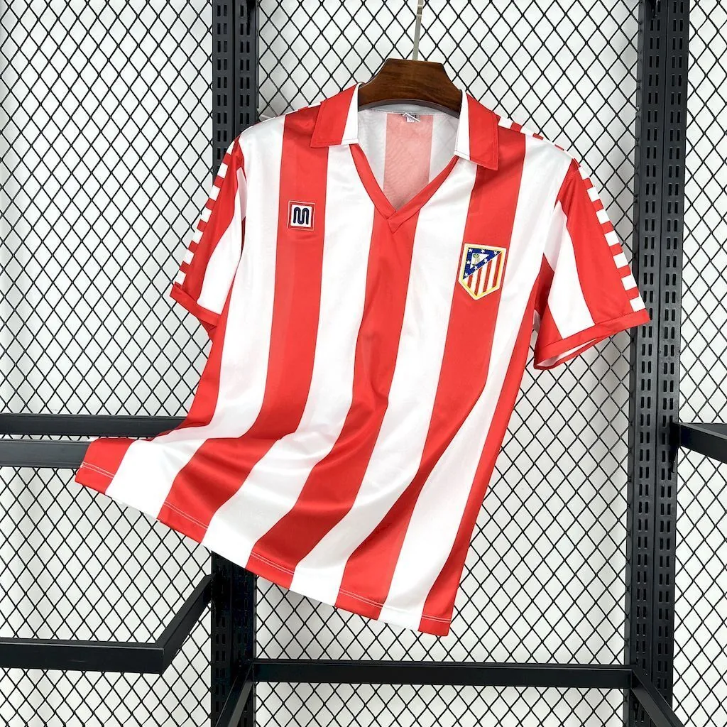 82-83 Atletico Madrid Home Retro Kit Vintage Shirt AAAAJersey Supply Yupoo 6