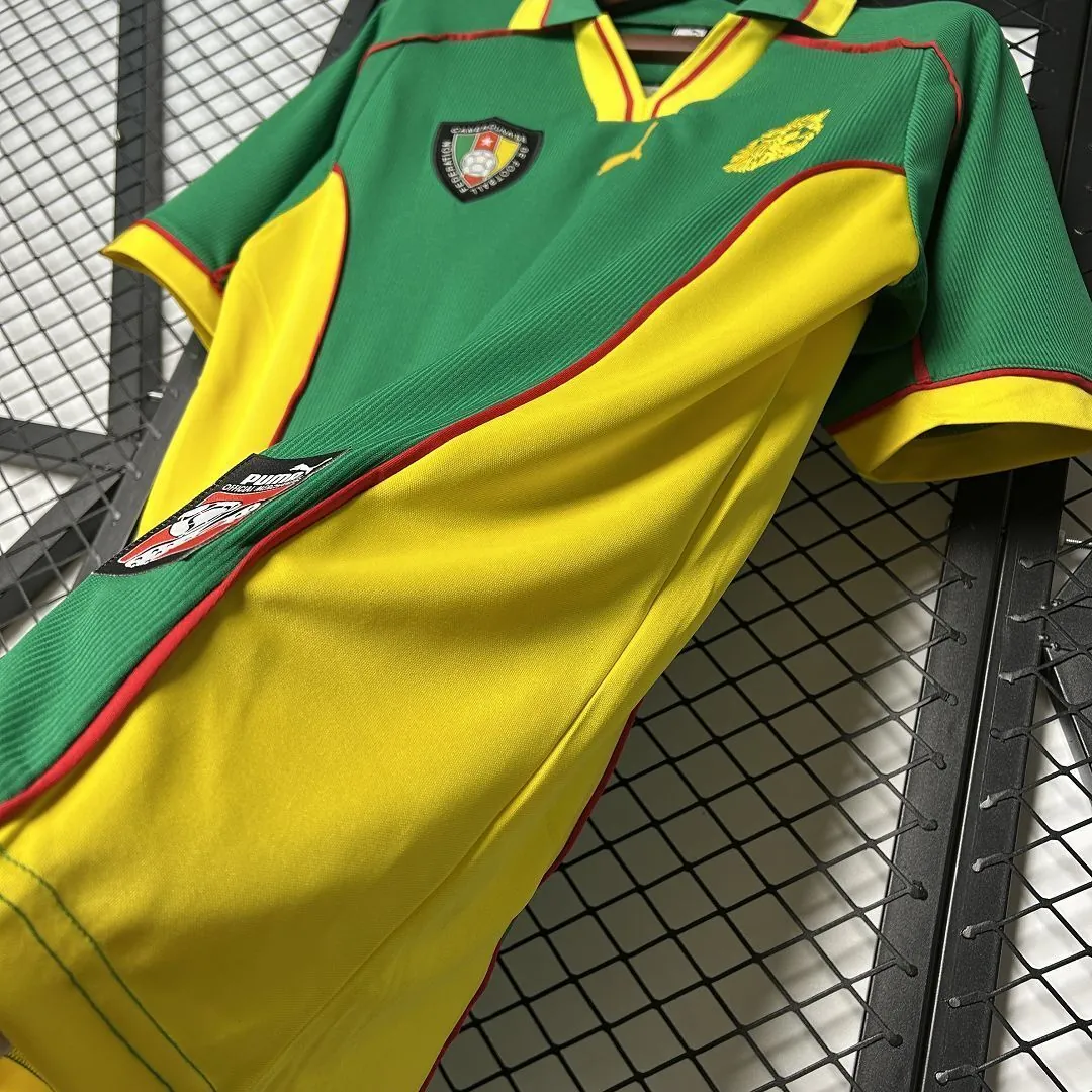 1998 Cameroon Home Retro Kit Vintage Shirt AAAAJersey Wholesale Yupoo 7