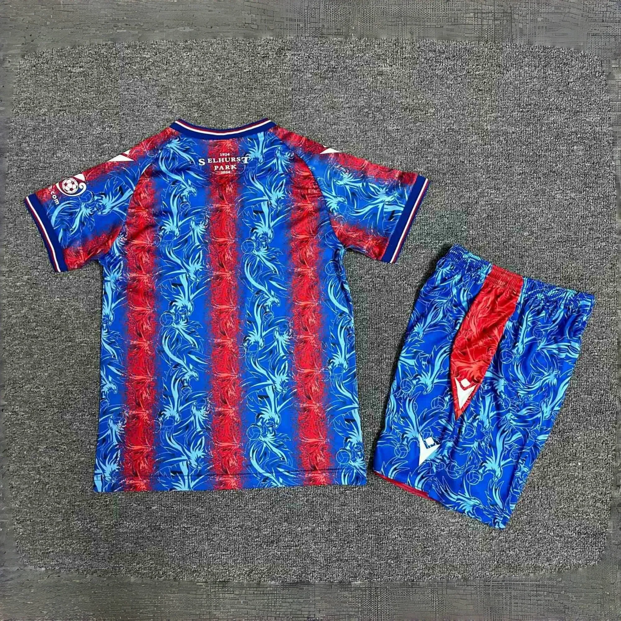 24-25 Crystal Palace Home Kid Kits Youth Apparels Sport AAAAJersey Yupoo 2