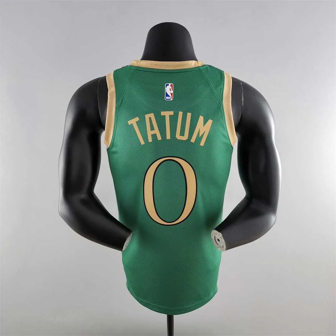 2020 Tatum #0 Boston Celtics City Edition Green NBA Jersey 6