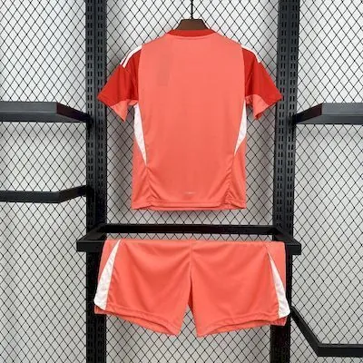 25-26 Real Madrid Orange Goalkeeper Kid Kits Youth Apparels Sino AAAAJersey Supply Yupoo 4