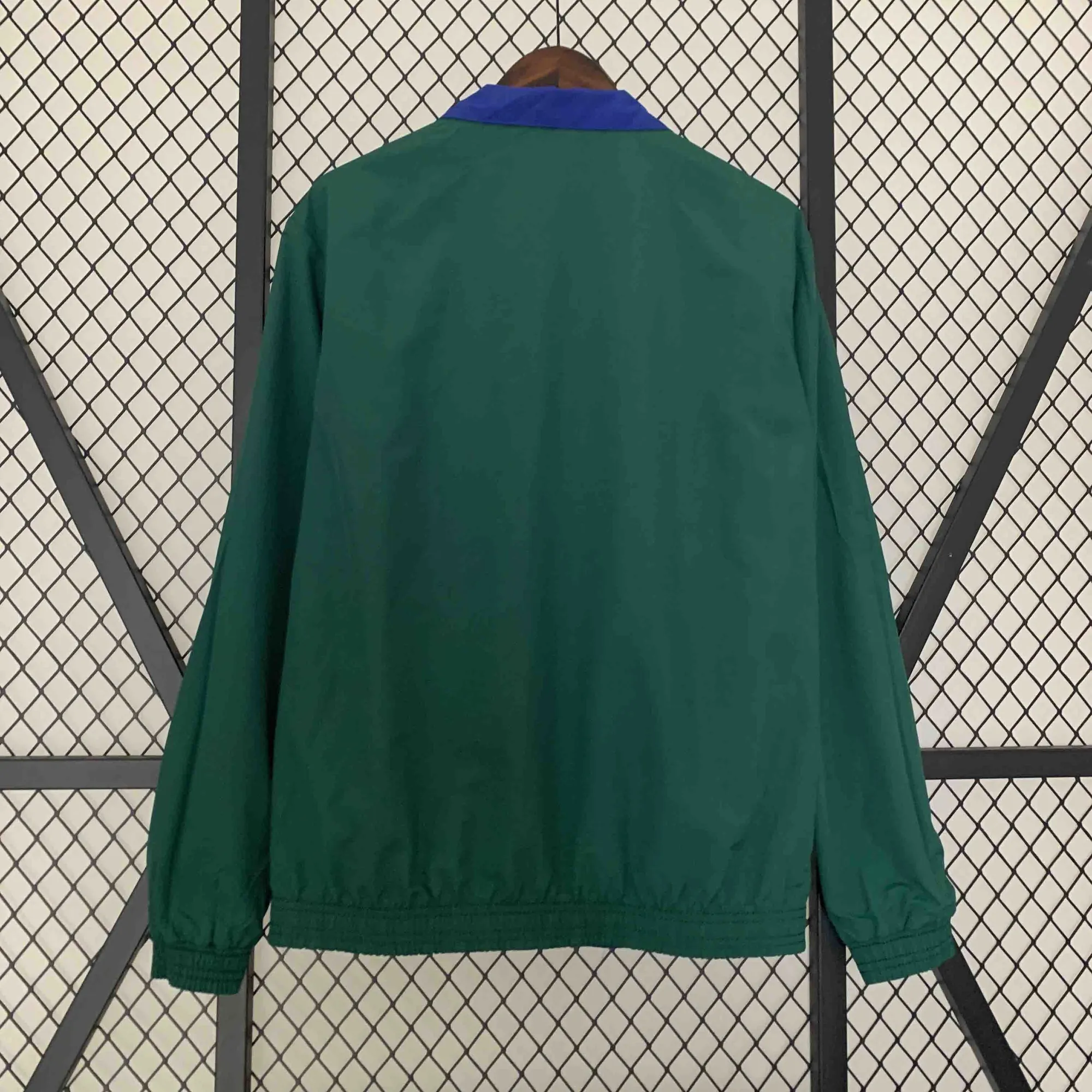 23-24 Roma Reversible Windbreaker Green&Blue Double-Sides Jacket Soccer Jerseys For Sale 5