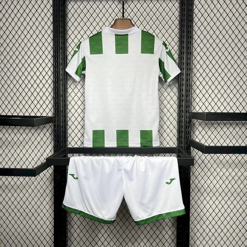 24-25 Cordoba FC Home Kid Kits Youth Apparels Football AAAAJersey Yupoo 4