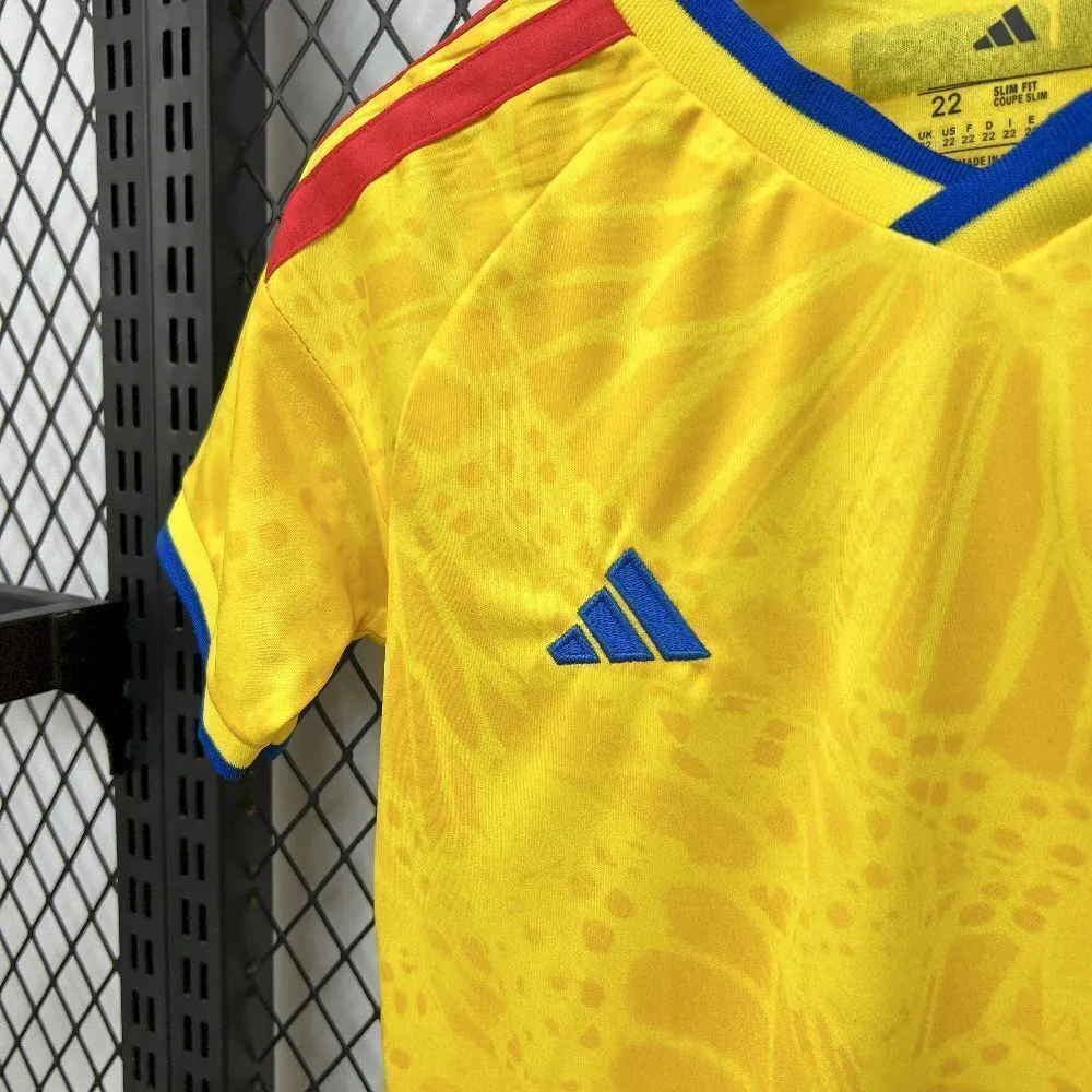 2026 World Cup Colombia Home Kids Kit Soccer T-Shirt AAAAJersey Supply Yupoo 4
