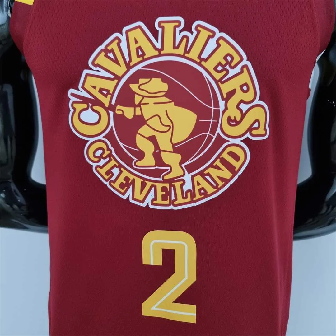 2022 Cleveland Cavaliers Irving#2 Urban Edition Red NBA Jersey 6