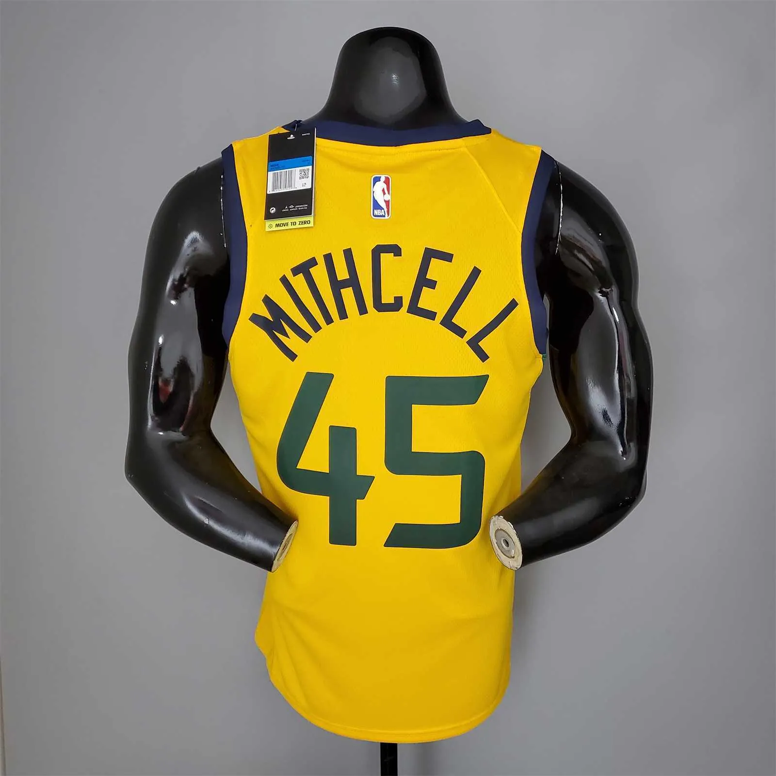 2021 MITHCELL#45 Jazz JORDAN theme yellow 7
