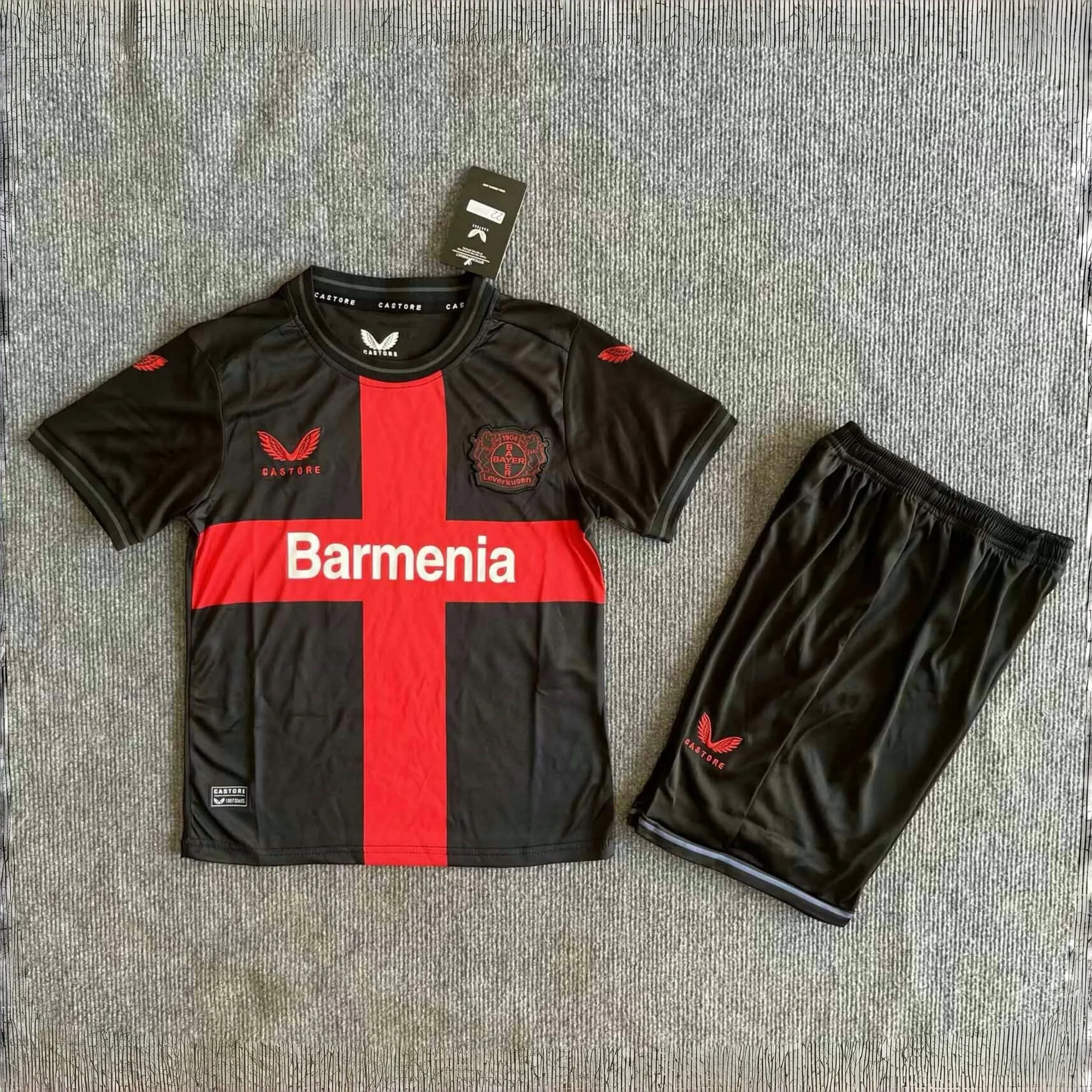 23-24 Bayer 04 Leverkusen Home Kid Kits Youth Apparels AAAAJersey Wholesale Yupoo 2