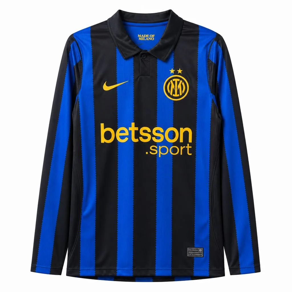 26-27 Inter Milan Mens Home Kit Football Long Sleeve T-Shirt AAAAJersey Supply Yupoo 4 3