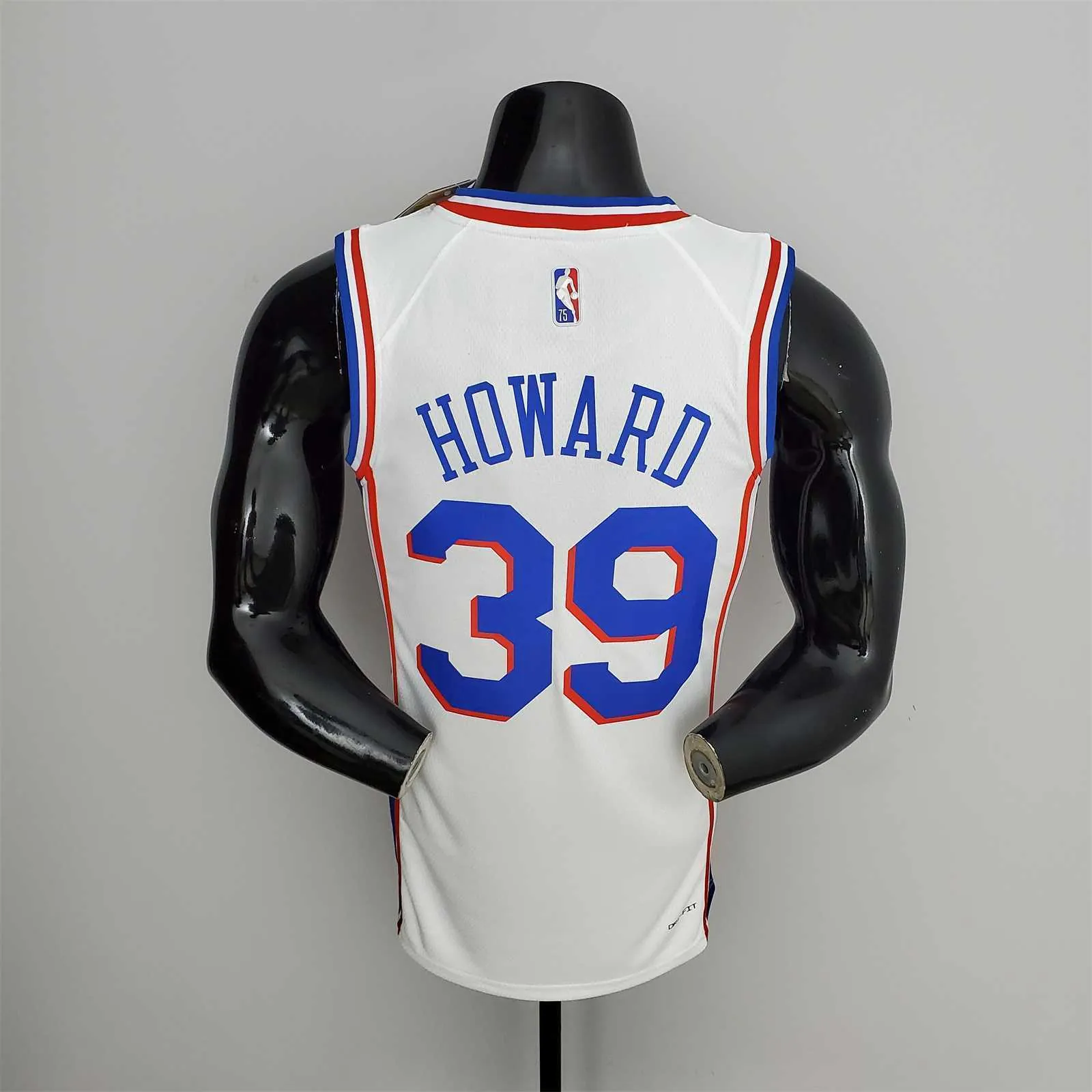 75th Anniversary Philadelphia 76ers HOWARD#39 White NBA Jersey 6