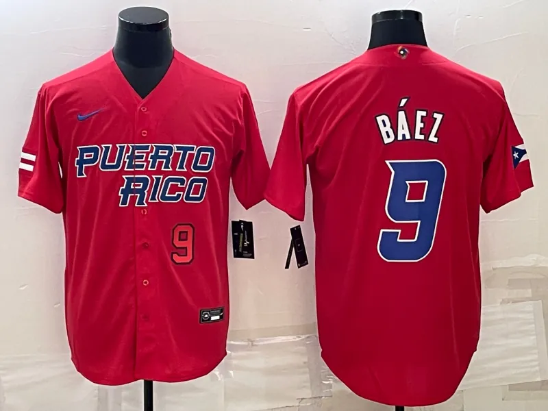 Puerto Rico 2023 World Cup Baseball Jerseys 9