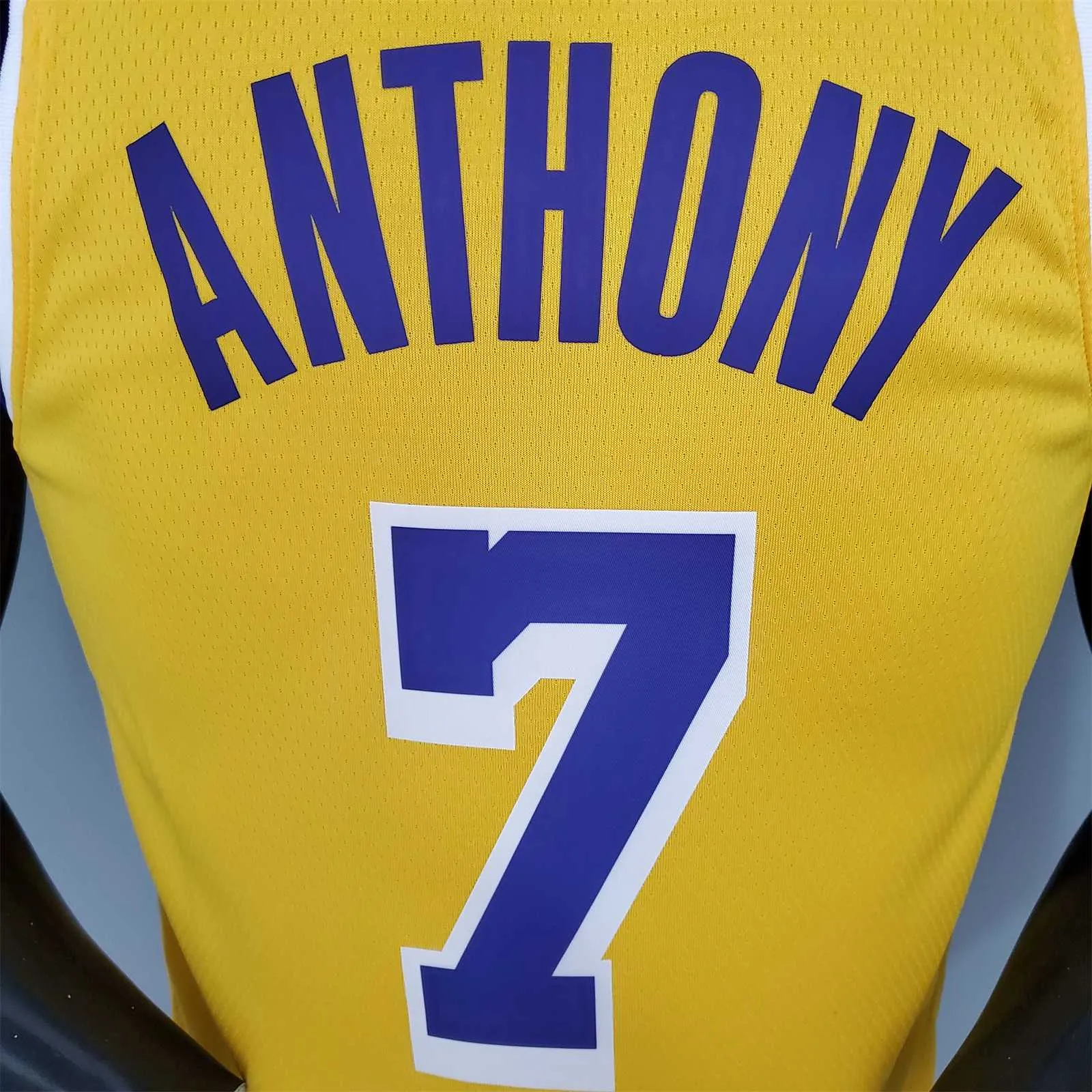 ANTHONY#7 Lakers Round neck yellow 1