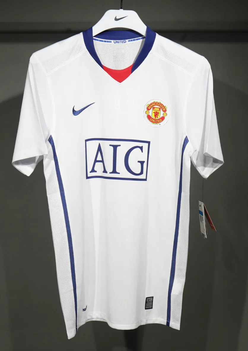 08-09 Manchester United Away Retro Kit Vintage Player Version Best Shirt AAAAJersey Dropship Yu 10