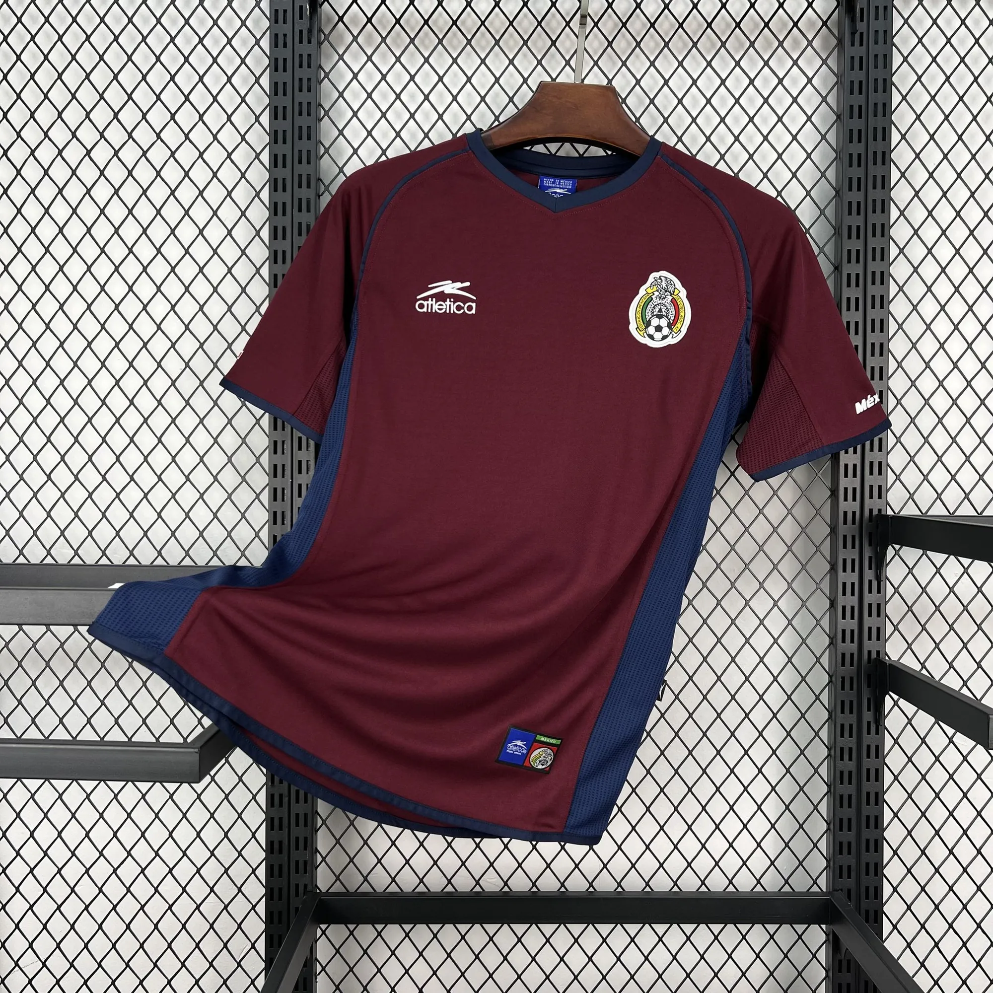 2002 Mexico Mens Third Football Retro Kit Vintage T-Shirt AAAAJersey Wholesale Yupoo 9 6