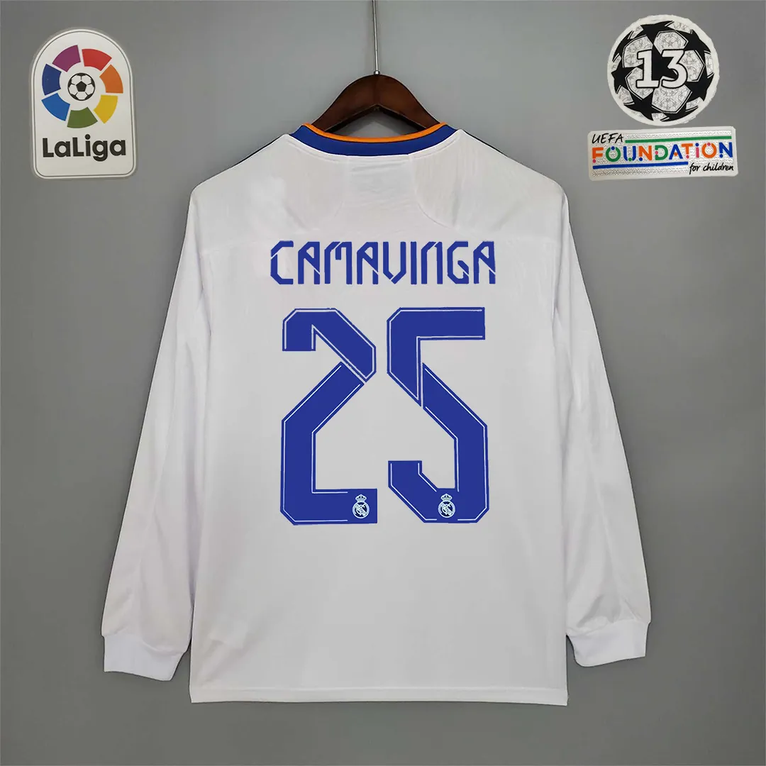 21-22 Real Madrid home long sleeve 1
