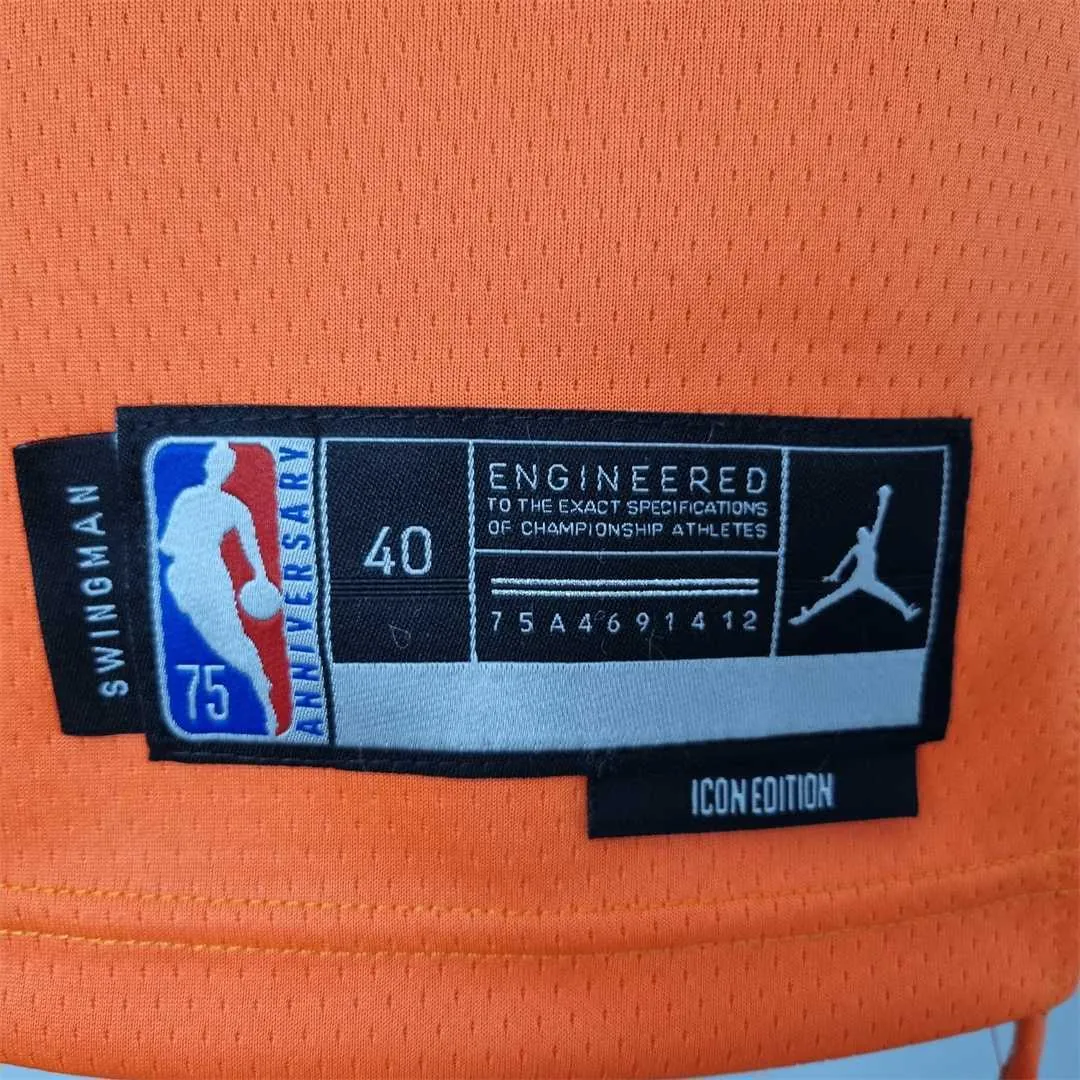 75th Anniversary PAUL#3 Phoenix Suns Jordan Theme Orange NBA Jersey 1