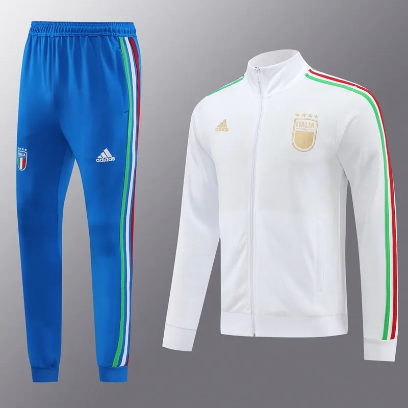 2024 Italy Long Sleeve Kits White Jackets Suits Jersey Supplier Yupoo 3
