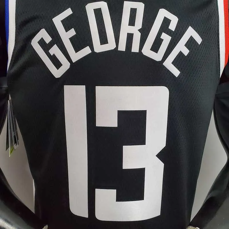 New George #13 Los Angeles Clippers Black 3