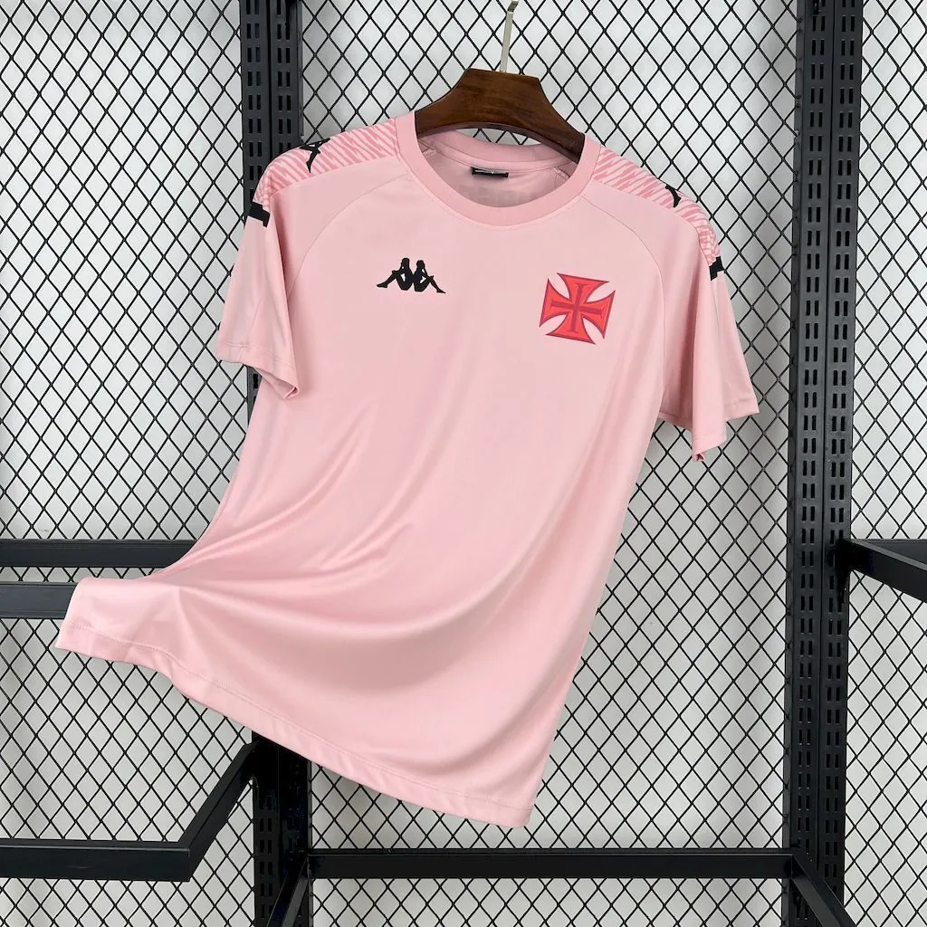 25-26 Vasco Da Gama Pink CRVG Kit Football Apparels Soccer AAAAJersey Yupoo 5