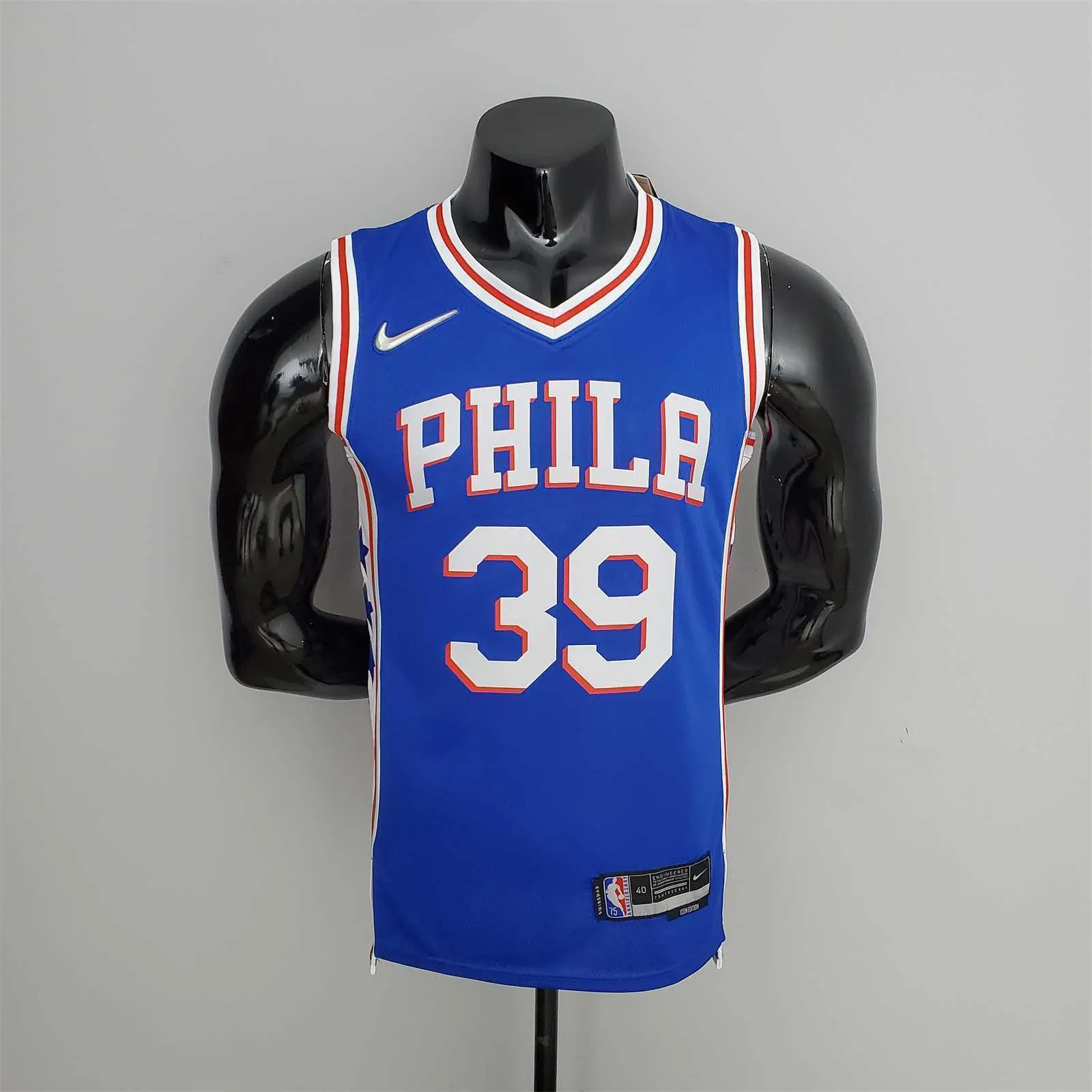 75th Anniversary Philadelphia 76ers HOWARD#39 Blue NBA Jersey 10