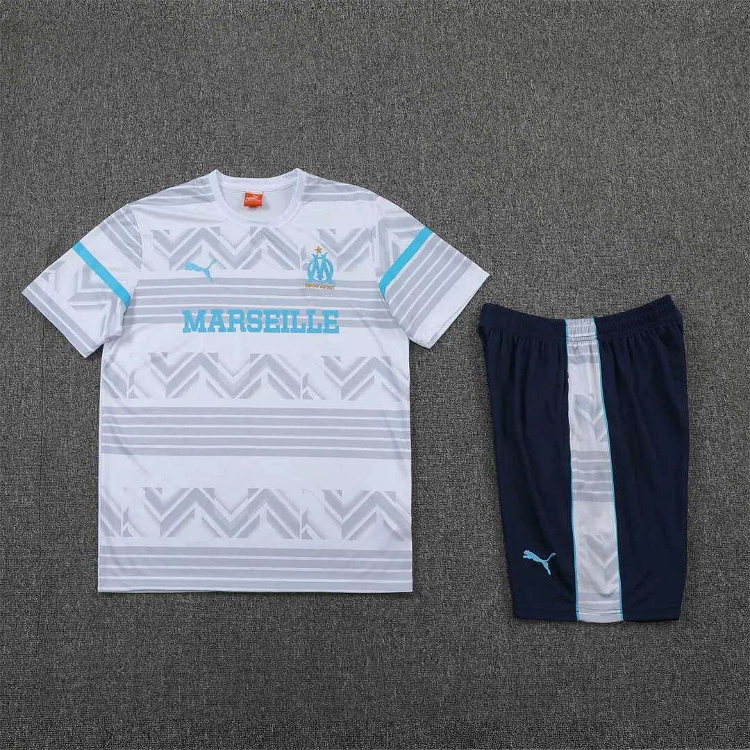 22-23 Marseille vest training suit kit dark blue white1684405084000 11