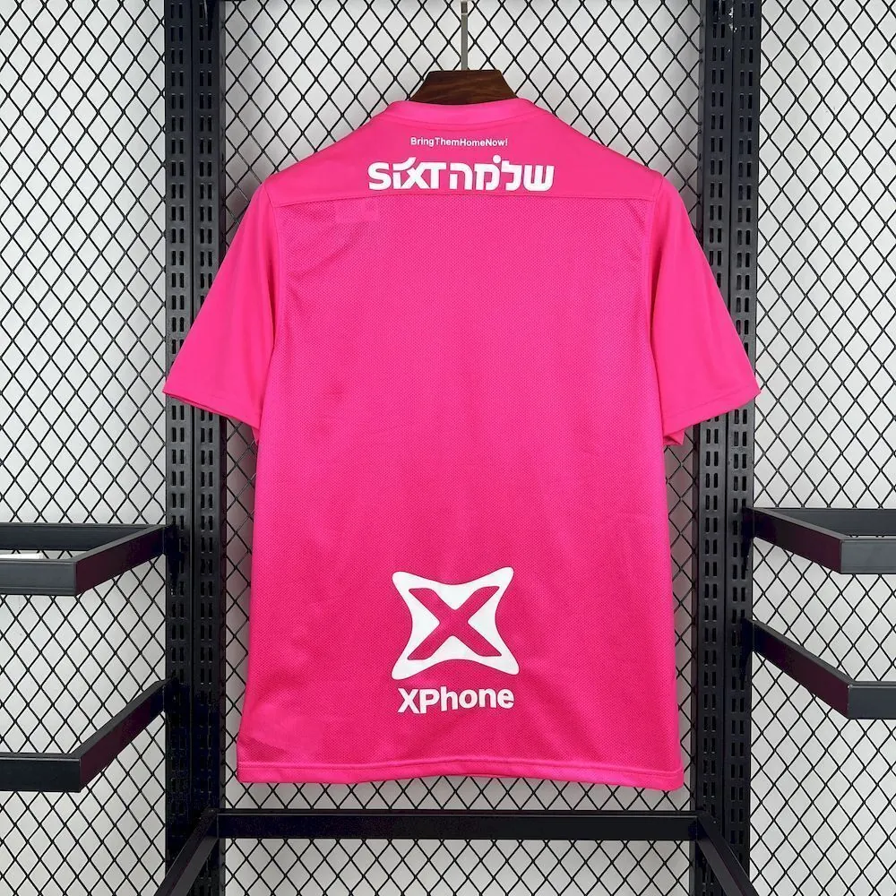 25-26 Hapoel Beer-Sheva Pink Soccer T-Shirt AAAAJersey Wholesale Yupoo 4