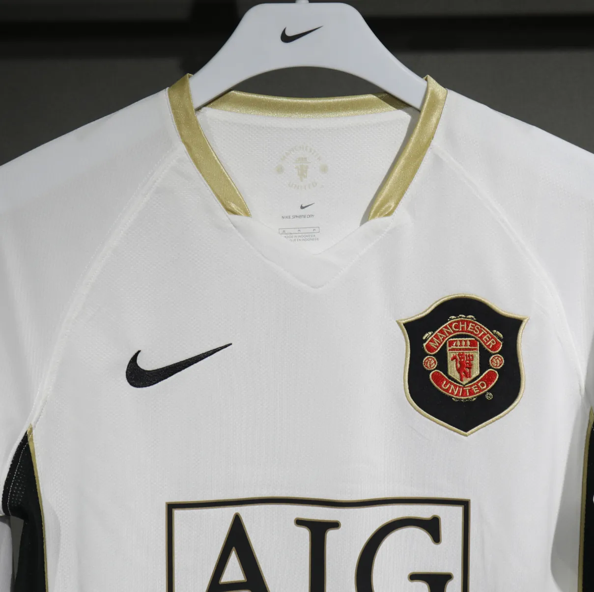 06-07 Manchester United Away Retro Kit Vintage Player Version Sino Shirt AAAAJersey Dropship Yu 7