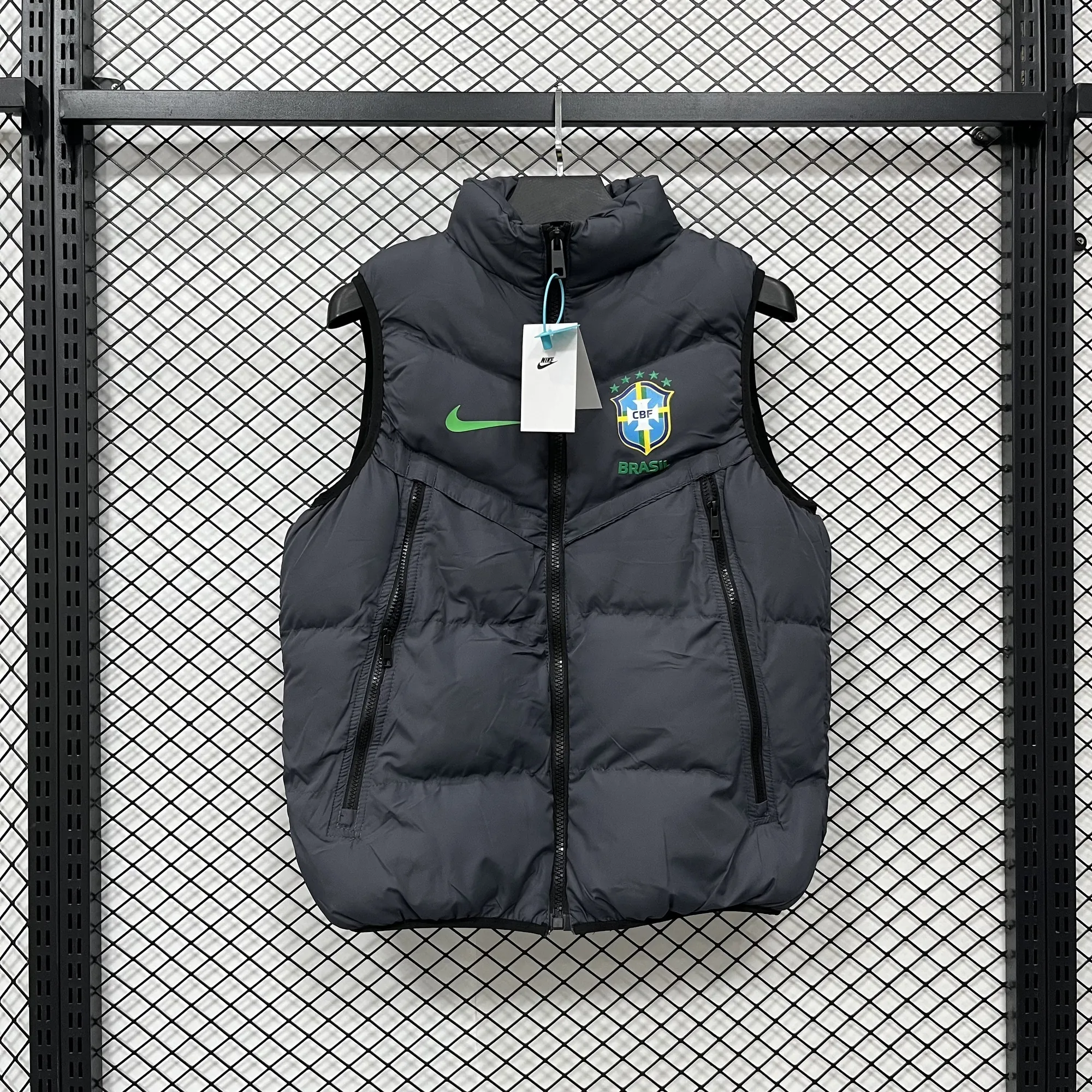 25-26 Brazil Vest Kit Soccer Windbreaker AAAAJersey Supply Yupoo 1