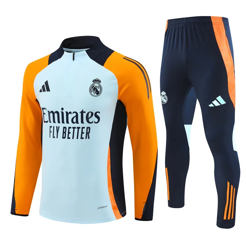 24-25 Real Madrid Long Sleeve Training Suit Football Shirts 4