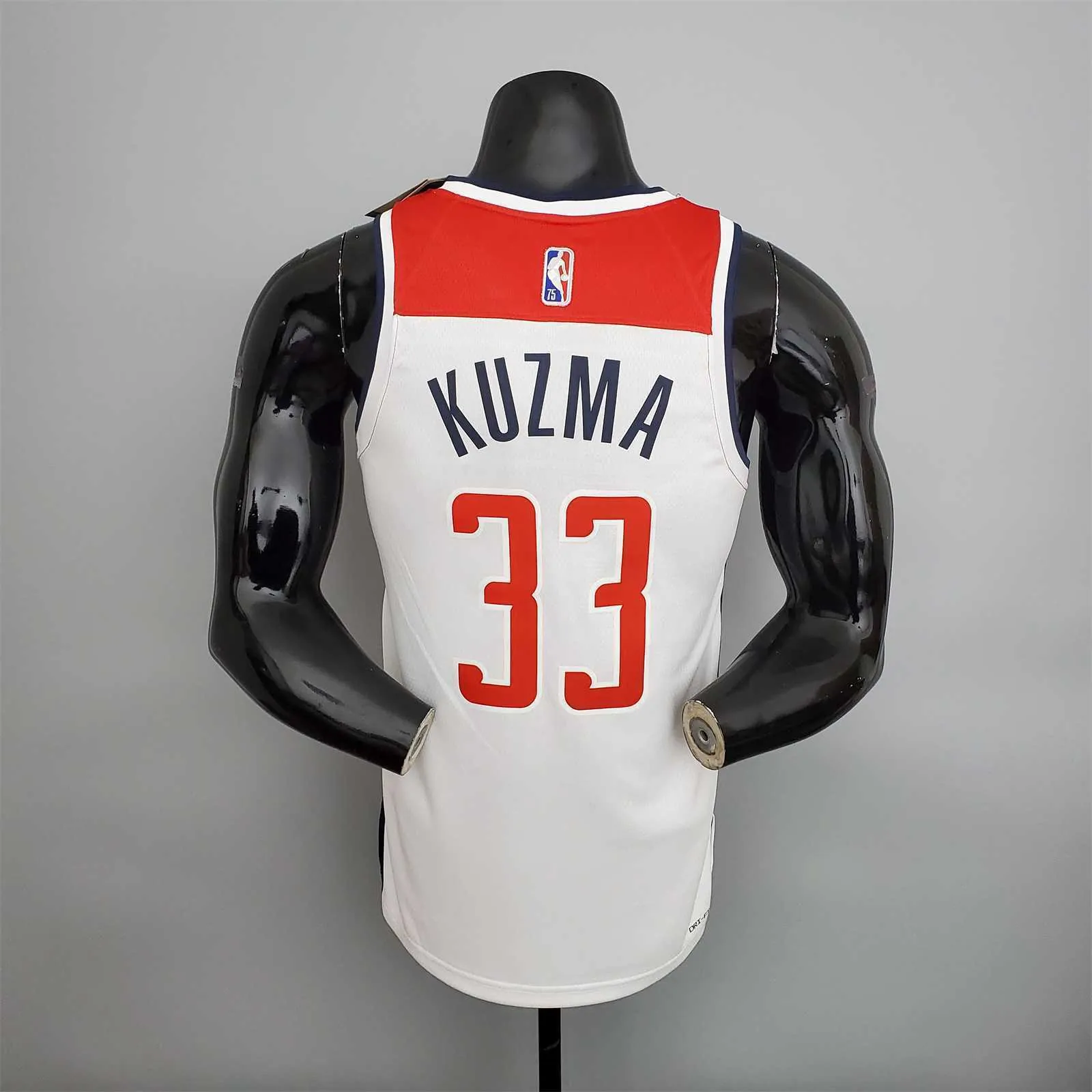 75th Anniversary Kuzma #33 Wizards Black Red White 2