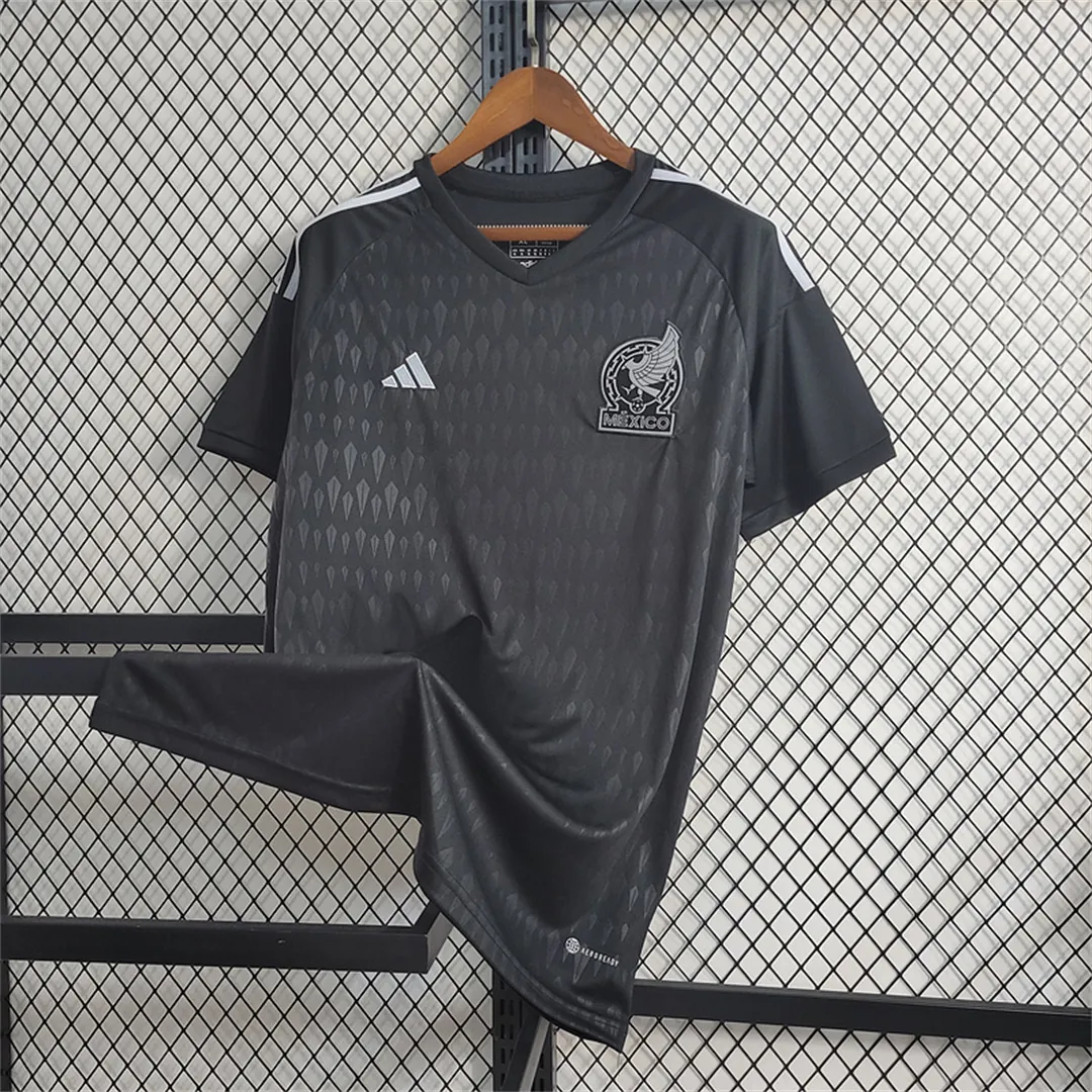 2023 Mexico Black Training Shirt 4