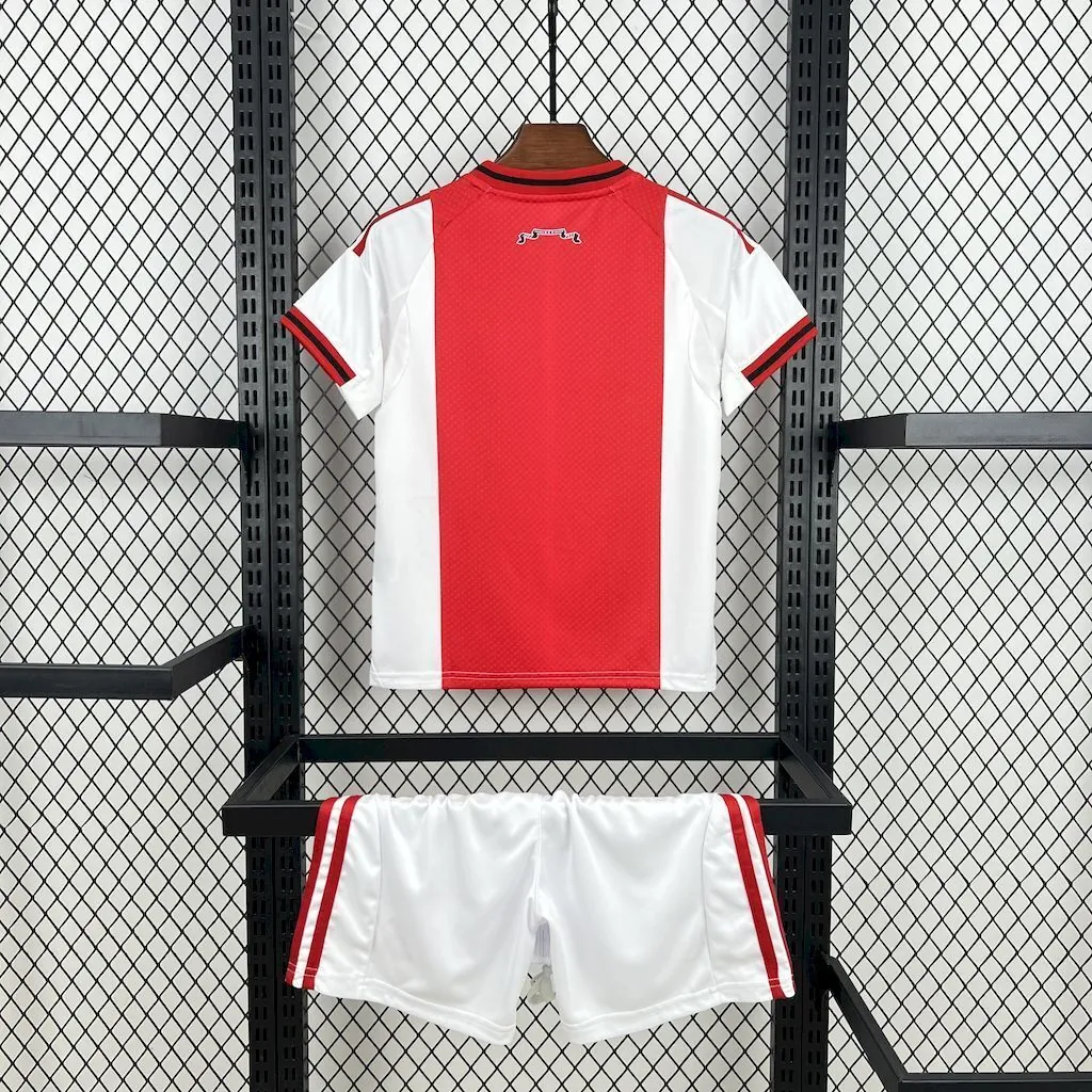 25-26 Ajax Home Kid Kits Youth Apparels Soccer AAAAJersey Yupoo 3