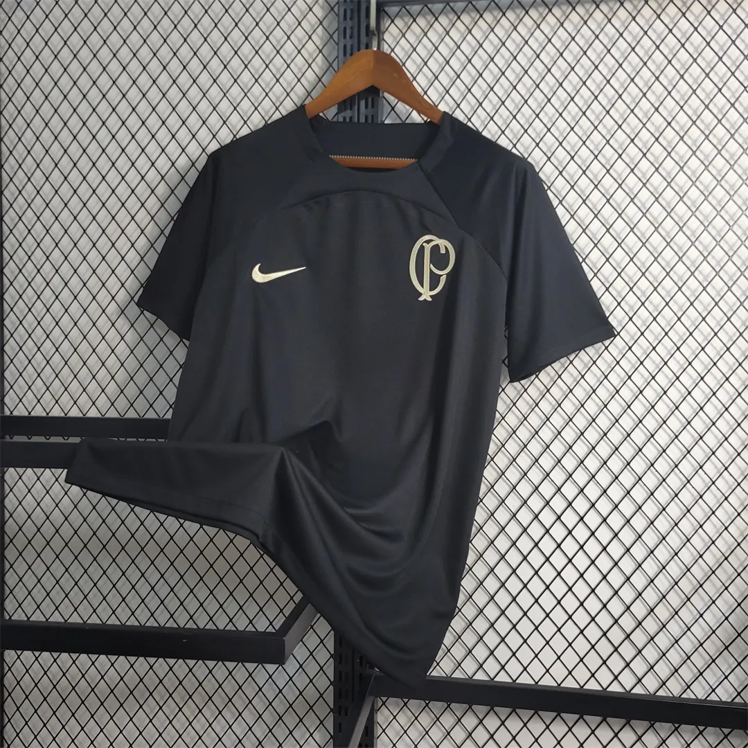 22-23 Corinthians Training Shirt Black 7