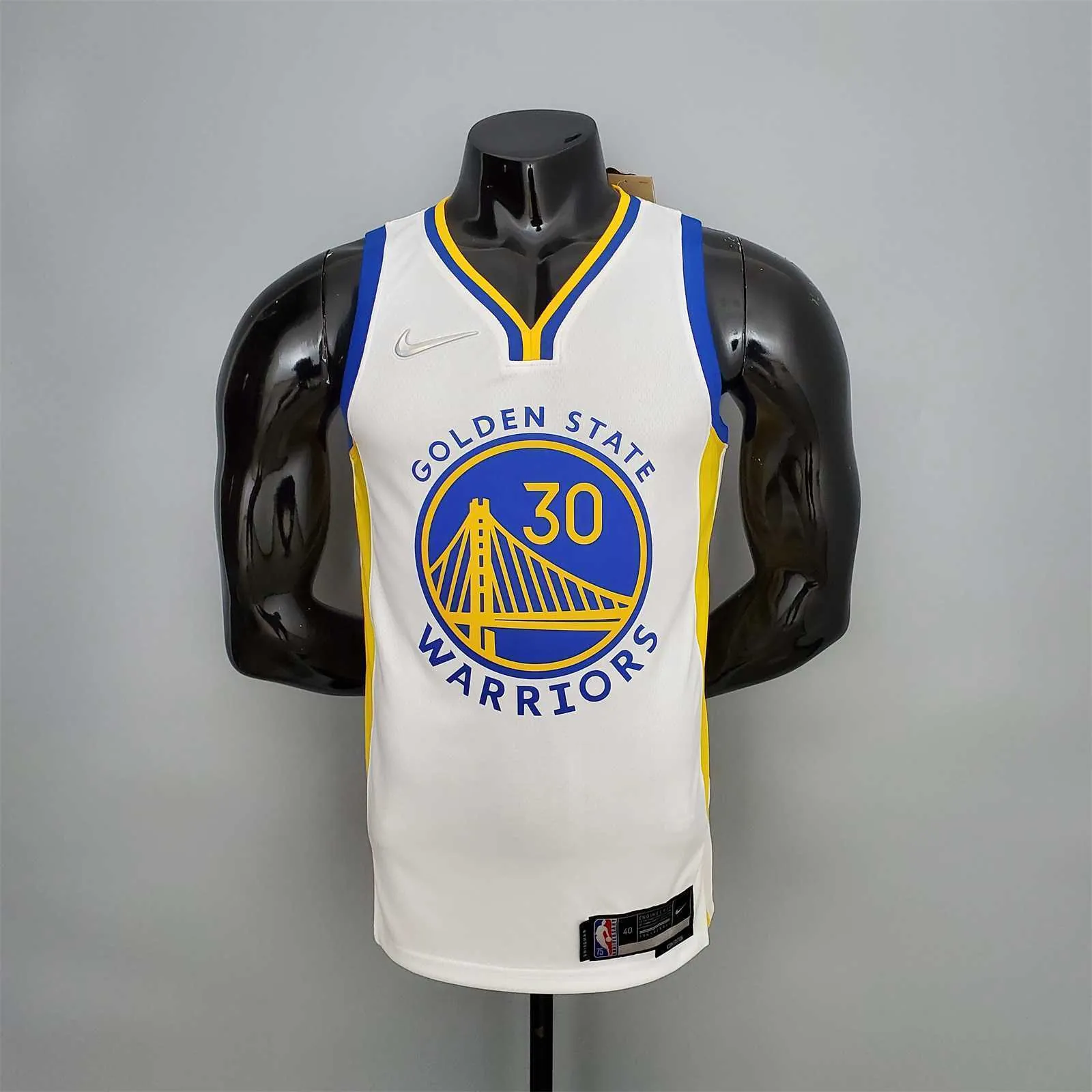 75th Anniversary Curry#2974 Warriors White 9