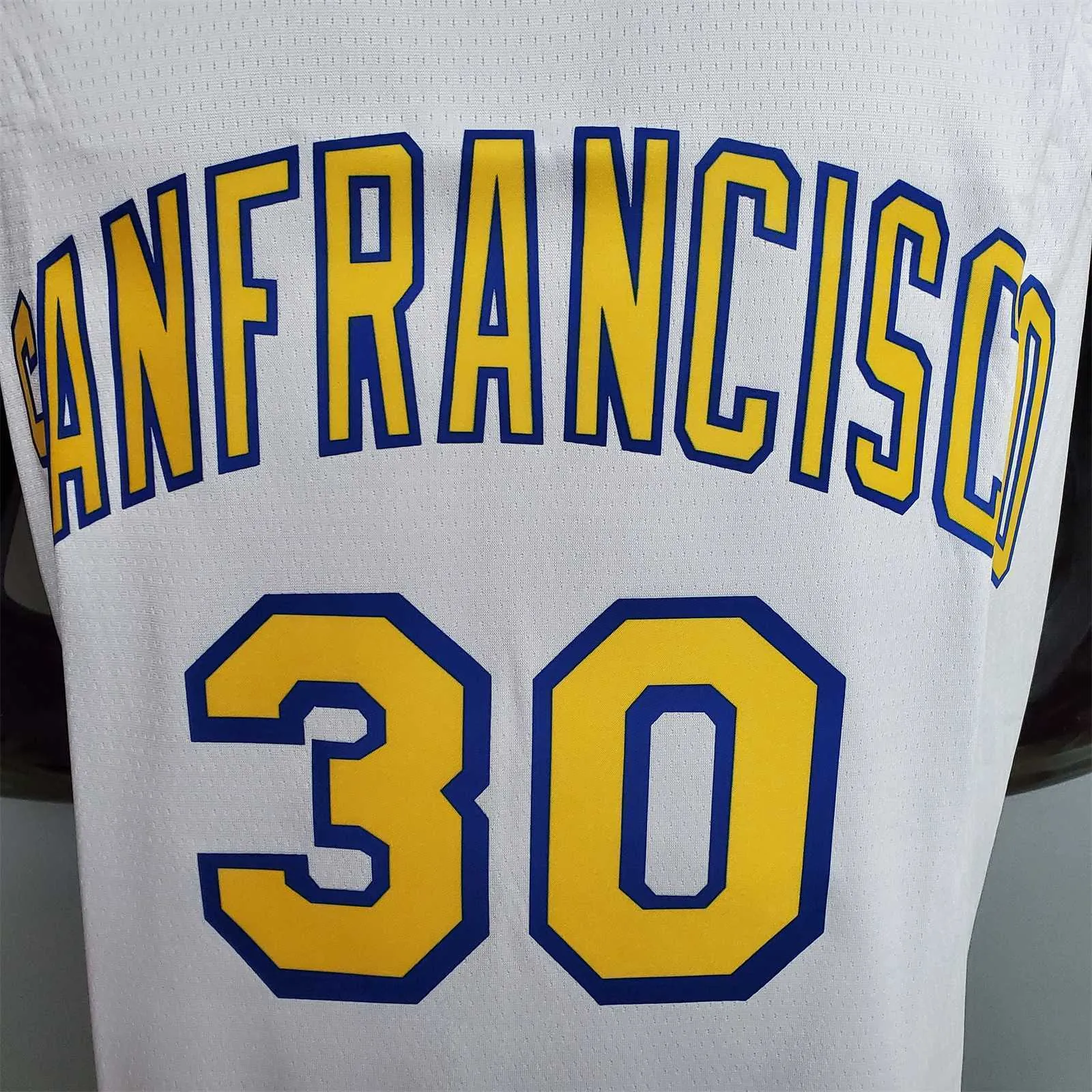 Curry #30 Golden State Warriors Retro white 5