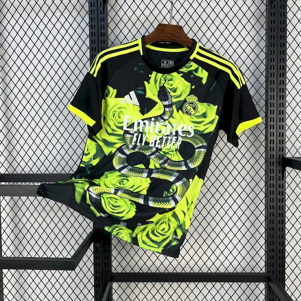 25-26 Real Madrid Green Snake Special Edition Shirt Football Uniform AAAAJersey Yupoo 6