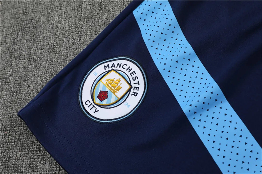 22-23 Manchester City Training Kit Blue 3