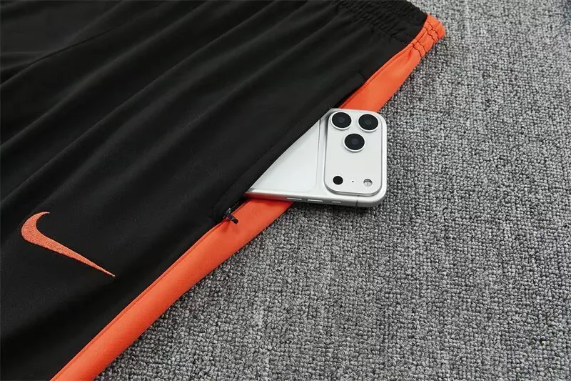 2026 Netherlands Mens Kit Black Half Pull Training Suit Yupoo 7 1