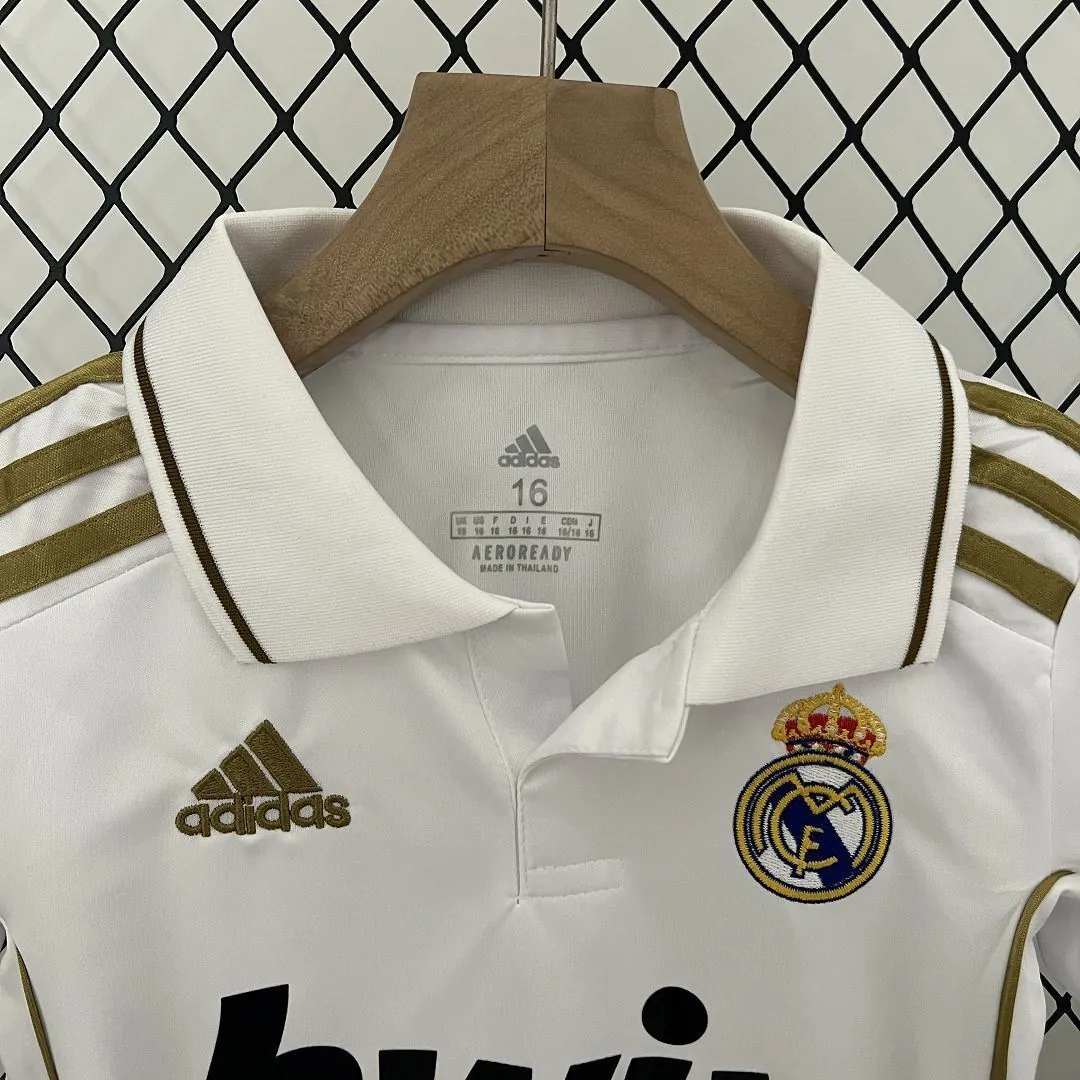 11-12 Real Madrid Home Retro Kids Kit Size-16-28 Soccer Jersey Yupoo 6